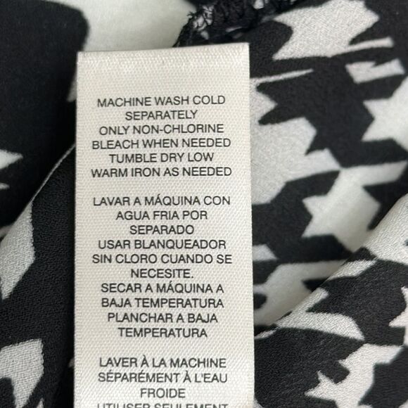 Chico’s Tunic Size 2 (12) Houndstooth Lightweight Flowy - Picture 16 of 16